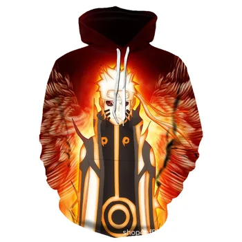 

New Naruto 3D Hoodies Sasuke Pritned Sweatshirts Men/Women Sweatshirt Hooded Men Tracksuits Brand Hooded tops Jacket