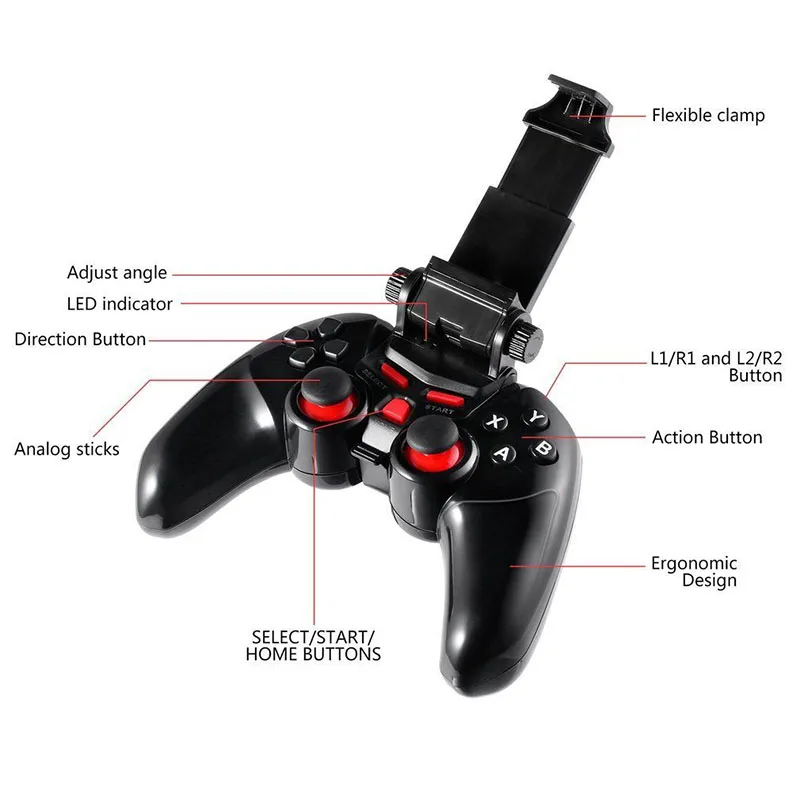 Беспроводной игровой контроллер Bluetooth геймпад для Android iPhone PC/playstation