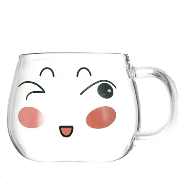 200ml Yogurt Water Bottle Plastic Bottles Tour Fruit Drinking Bottle Cute Mugs Carton Shaker Kawaii Milk Cup Winking