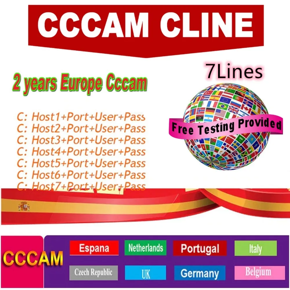 

4-8 lines Europe cccam for Spain/Portugal/Poland/UK stable oscam cline for Germany 1 year cccam cline used in EspaÃ±a fast hd
