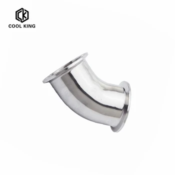 

2-1/2" 3" Tri Clamp 2.5" 3" 45 Degree Elbow SUS304 Stainless Sanitary Pipe Fitting Connector Homebrew