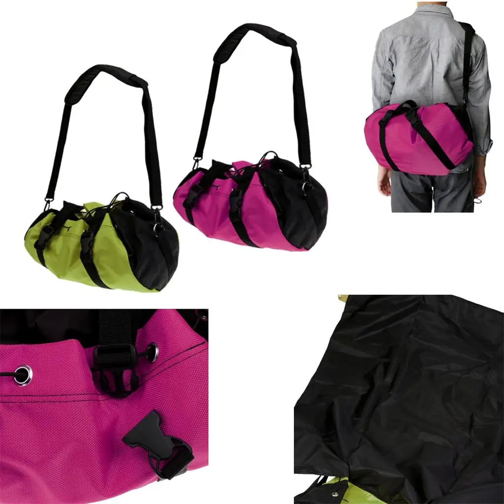 

Outdoor Sports Mountain Rock Climbing Abseil Rescue Rope Cord Deployment Bag Equipment Backpack & Ground Tarp Mat