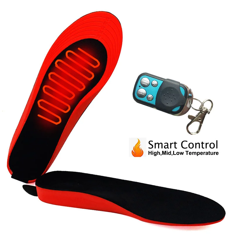 2200Mah Oplaadbare Elektrische Verwarming Inlegzolen Met Afstandsbediening  Winter Warm Verwarmde Inlegzolen Sport Schoenen Pads Voor Skiën  Jacht|Inlegzolen| - AliExpress