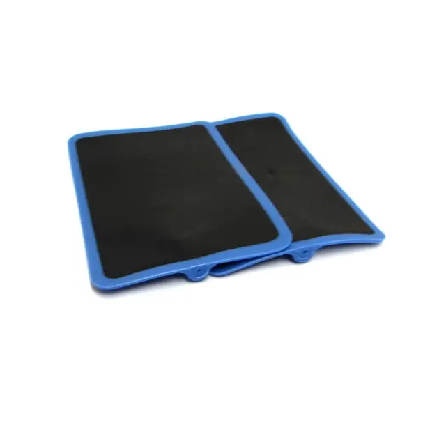 Blue reusable rectangular electrode pad non-gel carbon rubber electrodes, used for EMS and dozens of micro currents 4