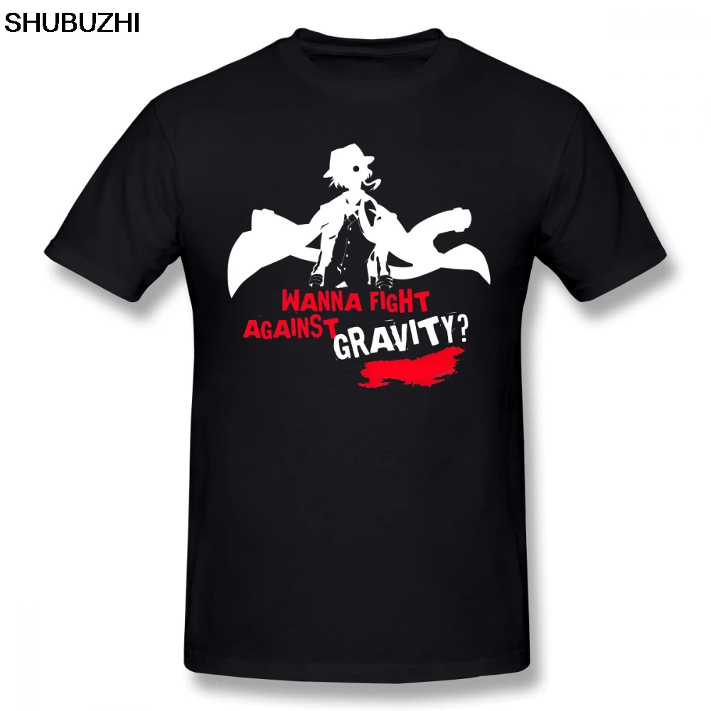 

Bungou Stray Dogs T Shirt Chuuya Nakahara T-Shirt Short Sleeve 5x Tee Shirt Basic Men Fun Graphic Cotton Tshirt