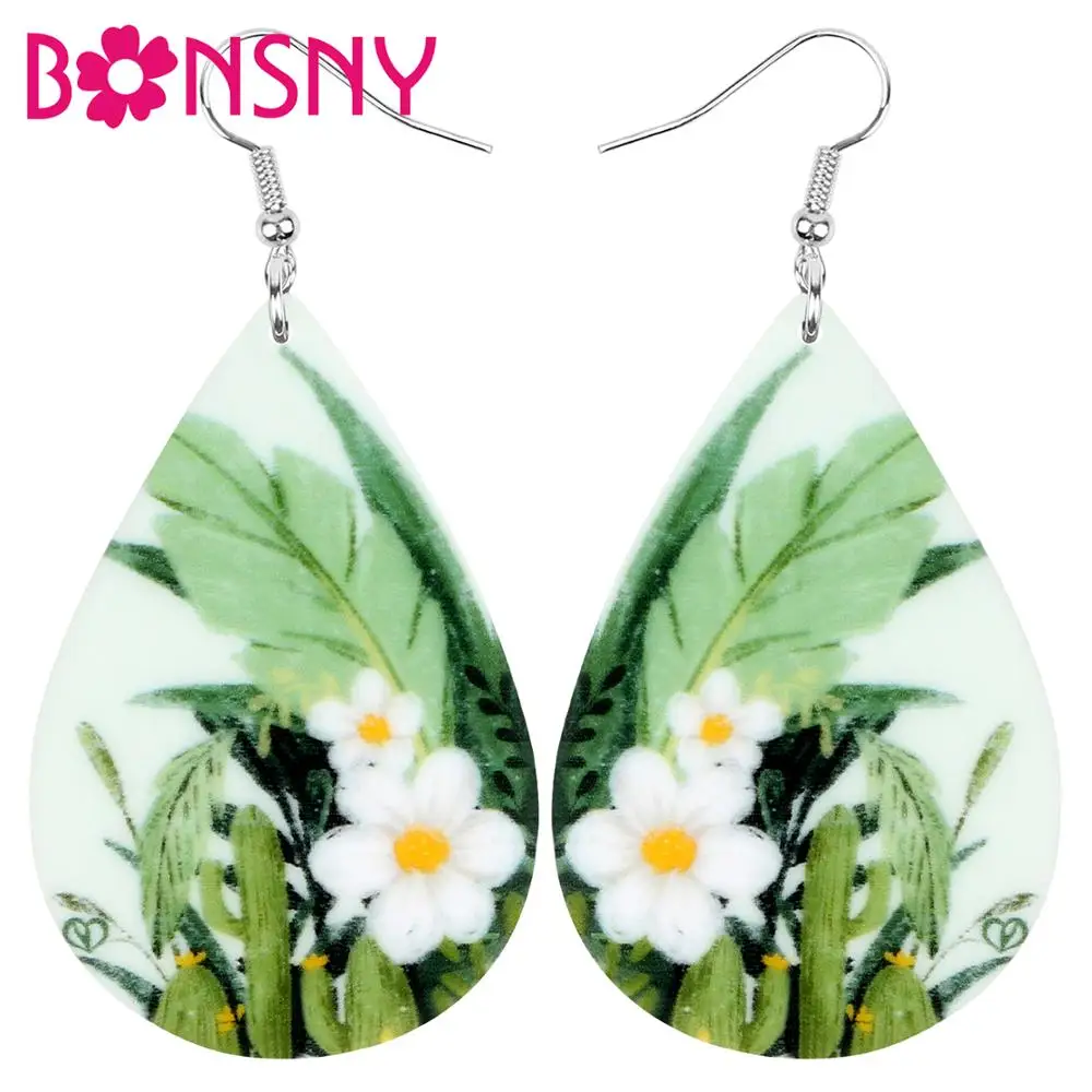 Акриловые каплевидные нарциссы Bonsny цветок украшения для женщин девушек |