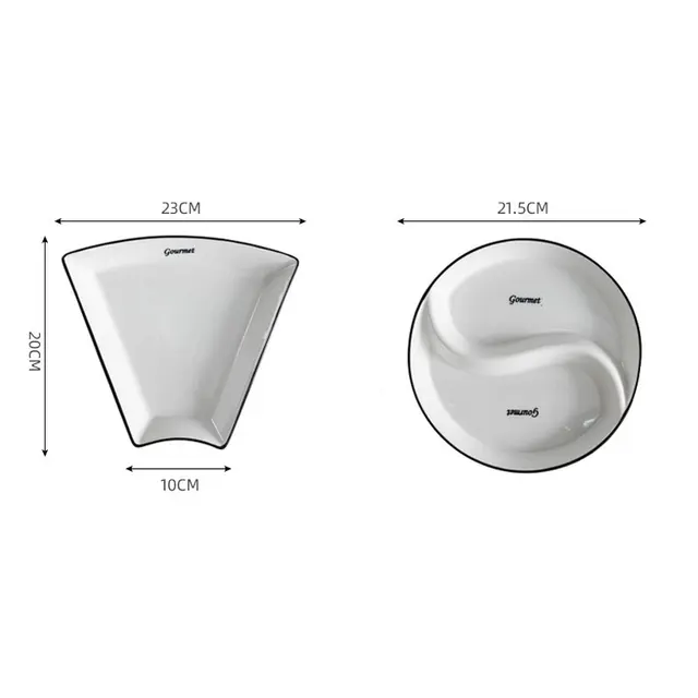 assiette en céramique, cercle combiné – Image 3