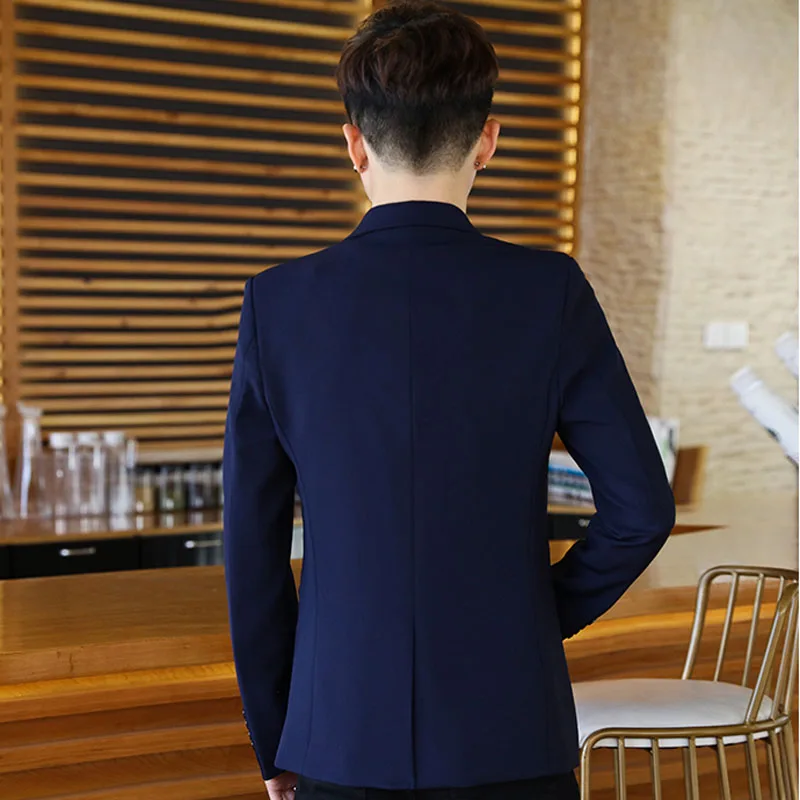 Men Blazer 2019 New Arrival Spring And Autumn Male Leisure Suit Young Slim Outerwear Student Single Button Korean Style X04 Men Blazer 2019 New Arrival Spring And Autumn Male Leisure Suit Young Slim Outerwear Student Single Button Korean Style X04