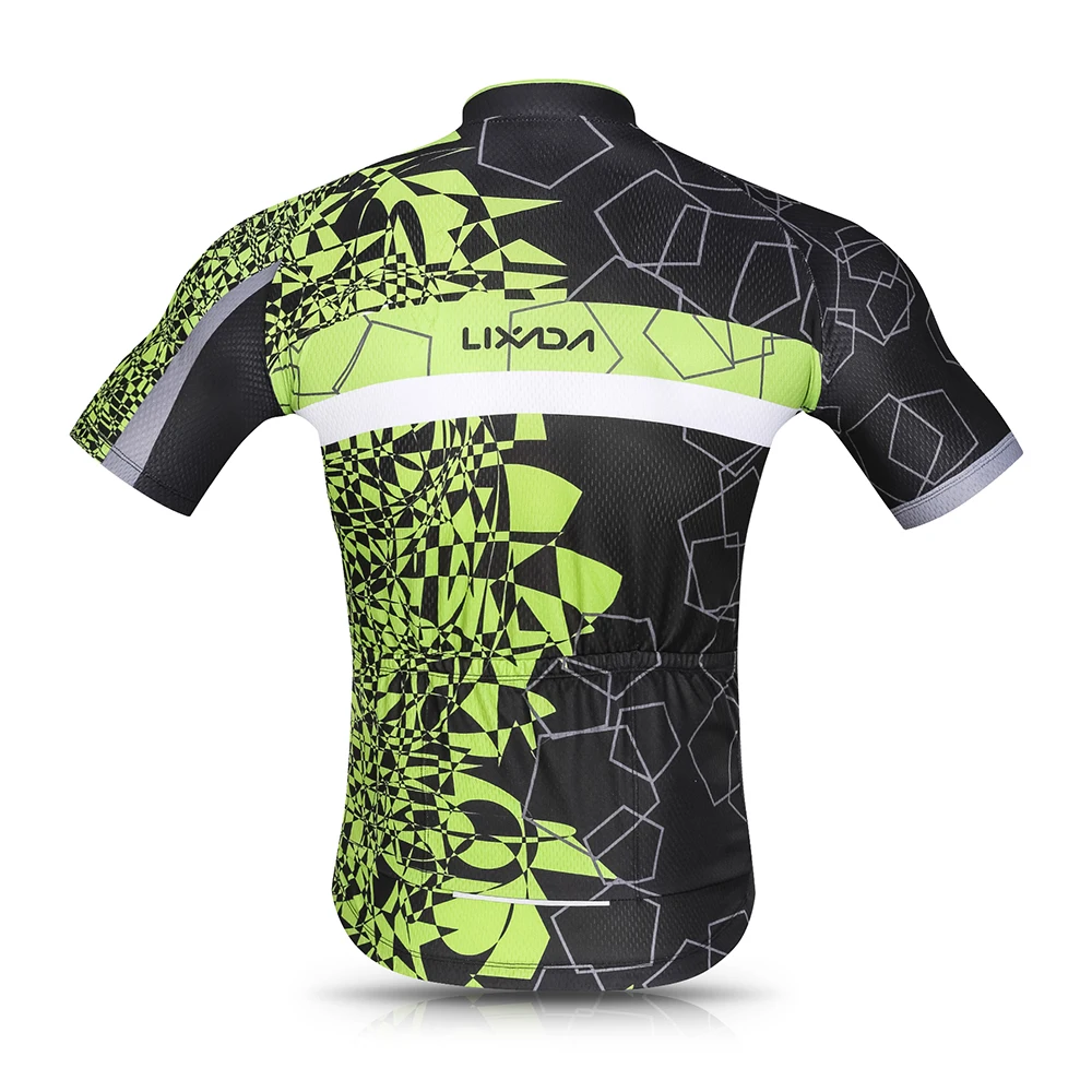 Men Cycling Jersey Set Breathable Quick-Dry Short Sleeve Biking Shirt and Gel Padded Shorts MTB Cycling Outfit Set