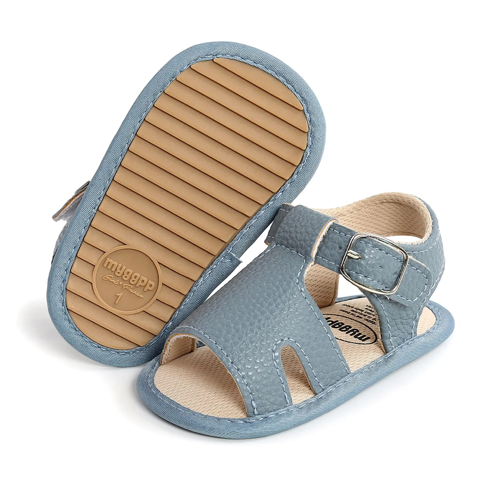 Fashion Color 0-18M Baby Boys Roma Sandals Cross Hollow Out Soft Sole Summer Beach Shoes First Walkers