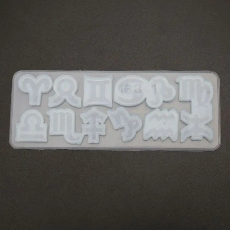 

12 Constellations Symbol Pendant Silicone Mold Jewelry Making Tools Art Crafts