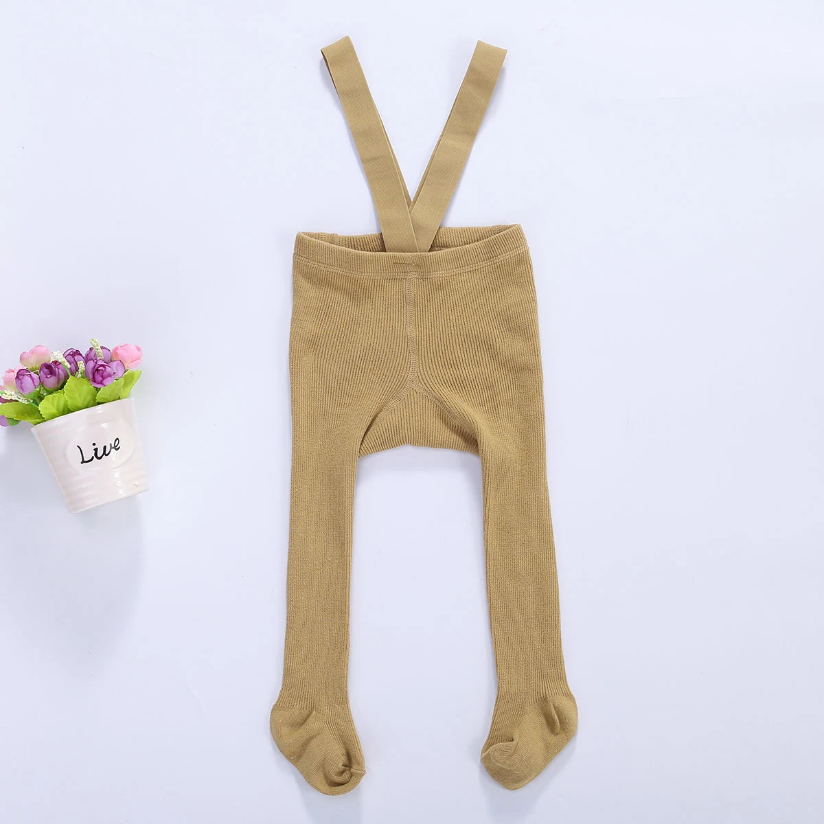 Girls Pantyhose Babys Cotton Suspender High Waist