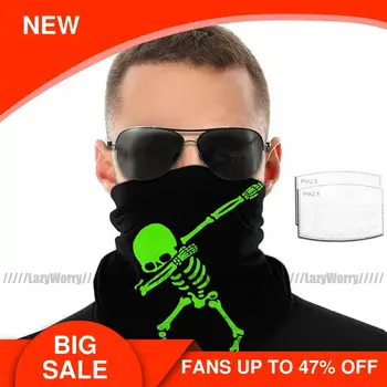 

Halloween Unicorn Mouth Face Mask Dabbing Skeleton Green Facial Mask Nice with Filters for Adult Mask