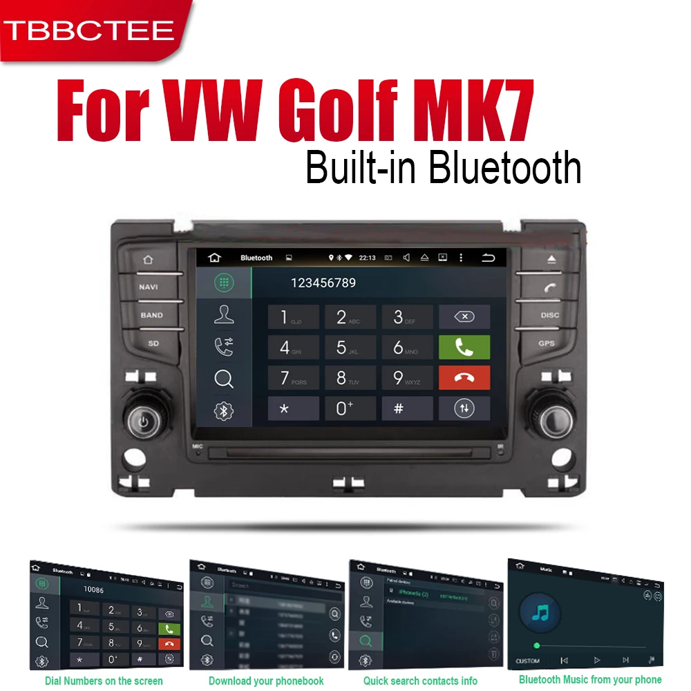 TBBCTEE Android автомобильное радио стерео gps навигация для Volkswagen Golf MK7 2013~ Bt wifi 2din автомобильное радио стерео Мультимедиа