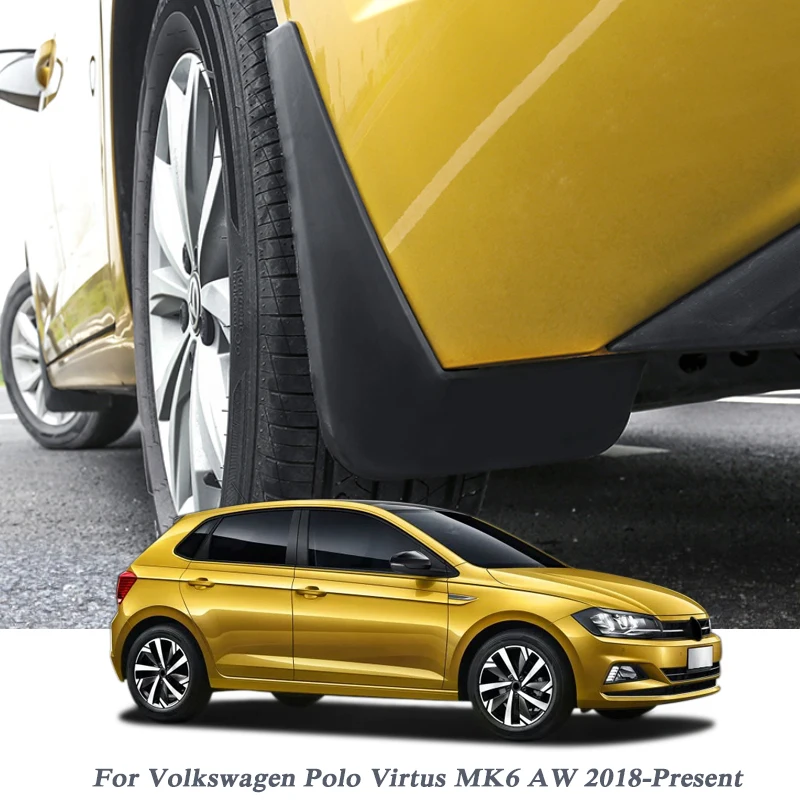 4 шт. автомобильный Стайлинг ABS брызговик крыло Perfector внешний для Volkswagen Polo Virtus MK6 AW2018