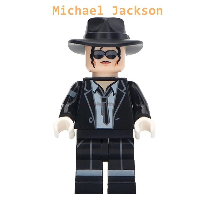 Певец MJ Elvis GrungeLcon Хацунэ Мику Дэдпул отец Marvel игрушки строительные блоки для детей - Цвет: MJ