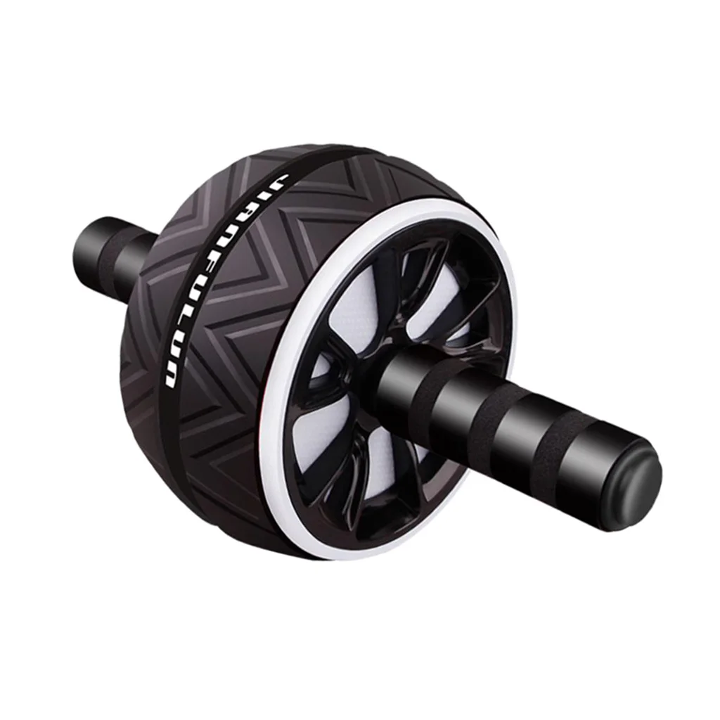 2020 Muscle Exercise Ab Roller Exercise Wheel Abdominal Core Strength Training Gear Home Workout Kit Anti-slip Sponge Handle 