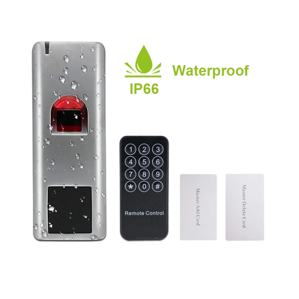 IP66 3000 пользователей металлическая биометрическая система контроля доступа по