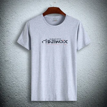 

T Shirt Male Cotton Basic Money Round Neck Backing Shirt Plus Fat plus Size Loose Leisure Short Sleeve T-shirt Simple