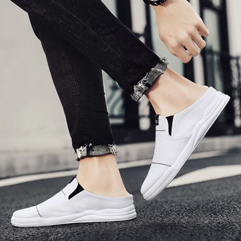 

Men Loafers Casual Fabric Trend Breathable Summer Slipper Shoes For Man Slippers Slip On Flat Zapatos De Hombre Men Casual Shoes