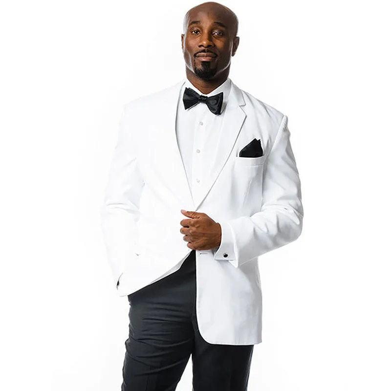 

Vintage Casual mens suits Groom Tuxedos One Button Notch Lapel Men Suit Wedding Formal Clothes For Man (Jacket+Pant+BowTie)