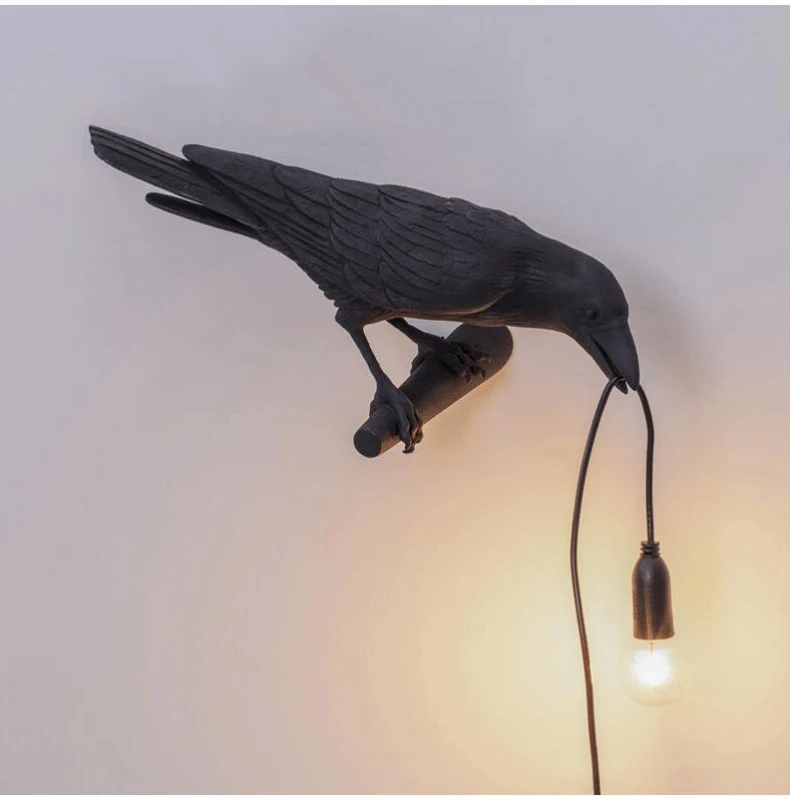 black wall lights Nordic Resin Bird Wall Lamp Foyer Parlor Bedroom Bedside Sconce Creative Animal Decoration Table Lamp Corridor Aisle Night Light kitchen wall lights