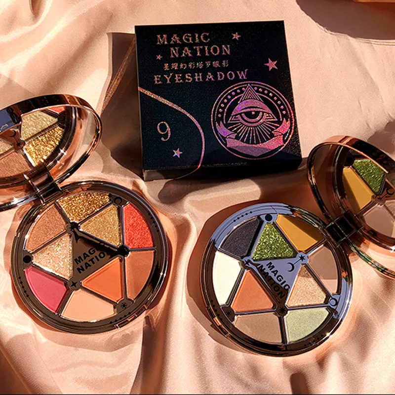 

9 colors Star shine tarot eyeshadow palette sparkling matte waterproof non staining charming unlimited eye makeup