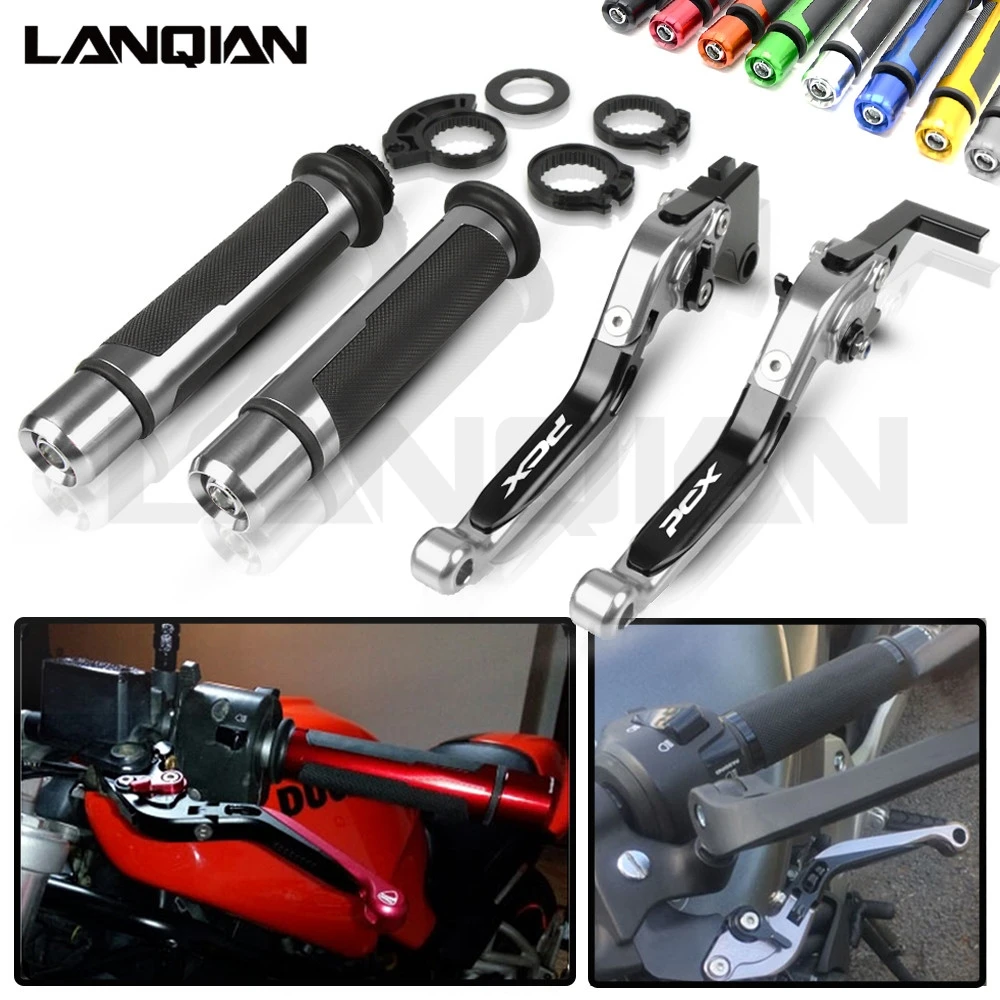 

For Honda PCX125 PCX150 Motorcycle CNC Brake Clutch Lever & 7/8 22MM Handlebar Grips PCX 125 PCX 150 All Year Accessories