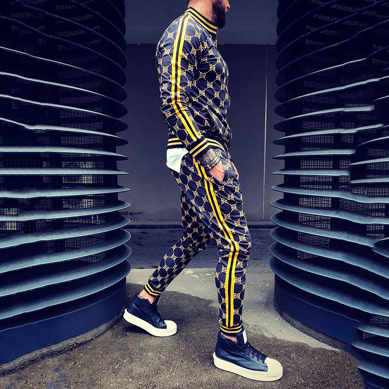 Hot Product Men's two items, sportswear jogging, men's sports hoodies + pants, men's sports suits, hoodies, bodybuilding, men's suits