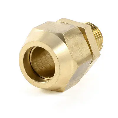 

1/4" PT Male Threaded to 12mm Piping Air Pneumatic Coupler Connector Gold Tone