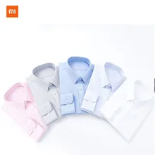 Xiaomi Youpin 90 забавная Мужская рубашка без глажки с длинным рукавом из мягкого хлопка Slim Fit Повседневная модная деловая анти-Жатая рубашка одежда