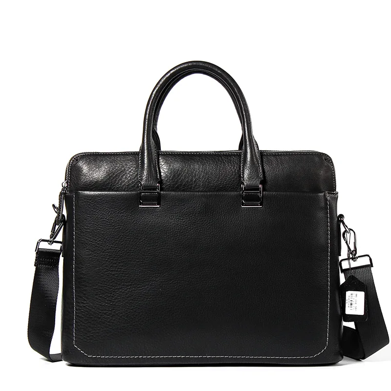 

New Leather Men's Bag Leather Portable Briefcase Diagonal Bag Business Bag Men's Bag