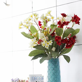

105cm Plumeria Artificial Flowers For Wedding Home Decoration Plumeria Silk Flower For Party DIY Decor Fake Flower