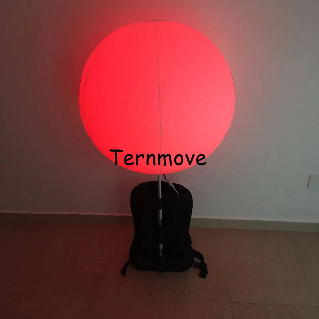 inflatable backpack balloon with bag LED walking Walking Advertising Ball Lighting for promotion |