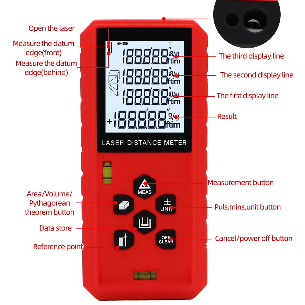 Laser Distance Meter 30M 40M 60M Laser Rangefinder Tape Measuring Device Digital Range Finder Measure 40% off Laser Distance Meter 30M 40M 60M Laser Rangefinder Tape Measuring Device Digital Range Finder Measure 40% off