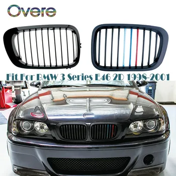 

Overe Car Front Bumper Grills Grilles For BMW E46 Coupe BMW 3 Series 1998 1999 2000 2001 M3 2 Door 2D Convertible Accessories