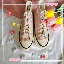 1pcs DIY Bow Shoe Buckle Girls And Children's DIY Shoes Accessories Trend Creative Shoelaces Decorative Shoes Accessories