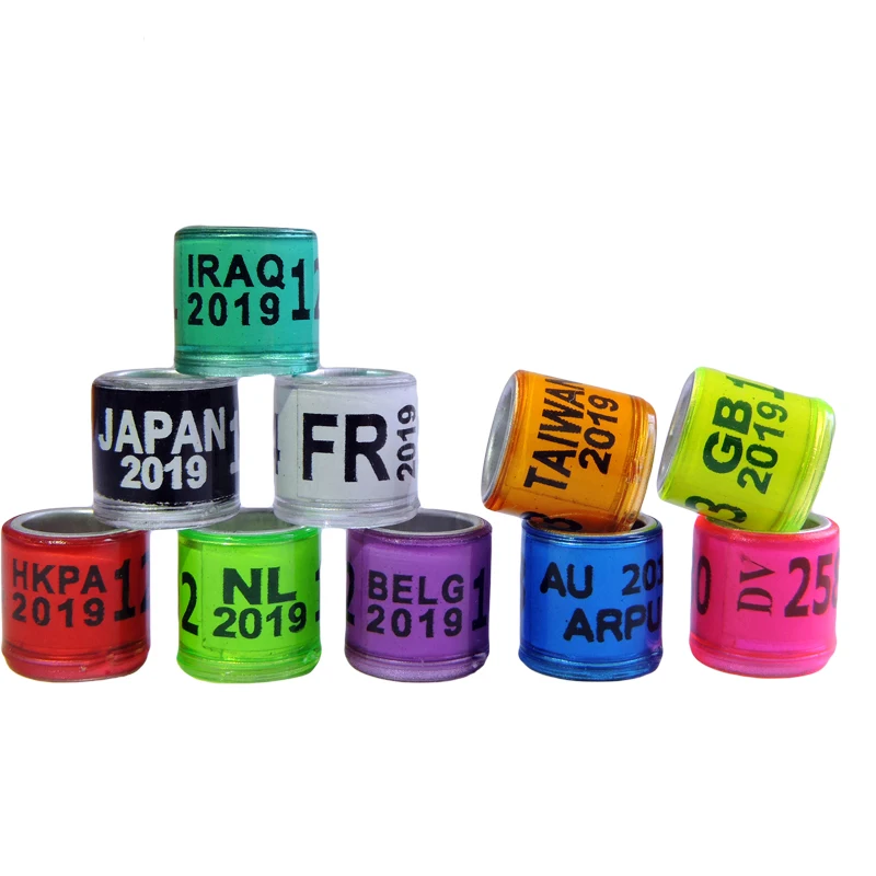 Голубь ноги кольца поставщиков NL светильник зеленые Кольца 1000 шт Кольца Птицы 8 мм