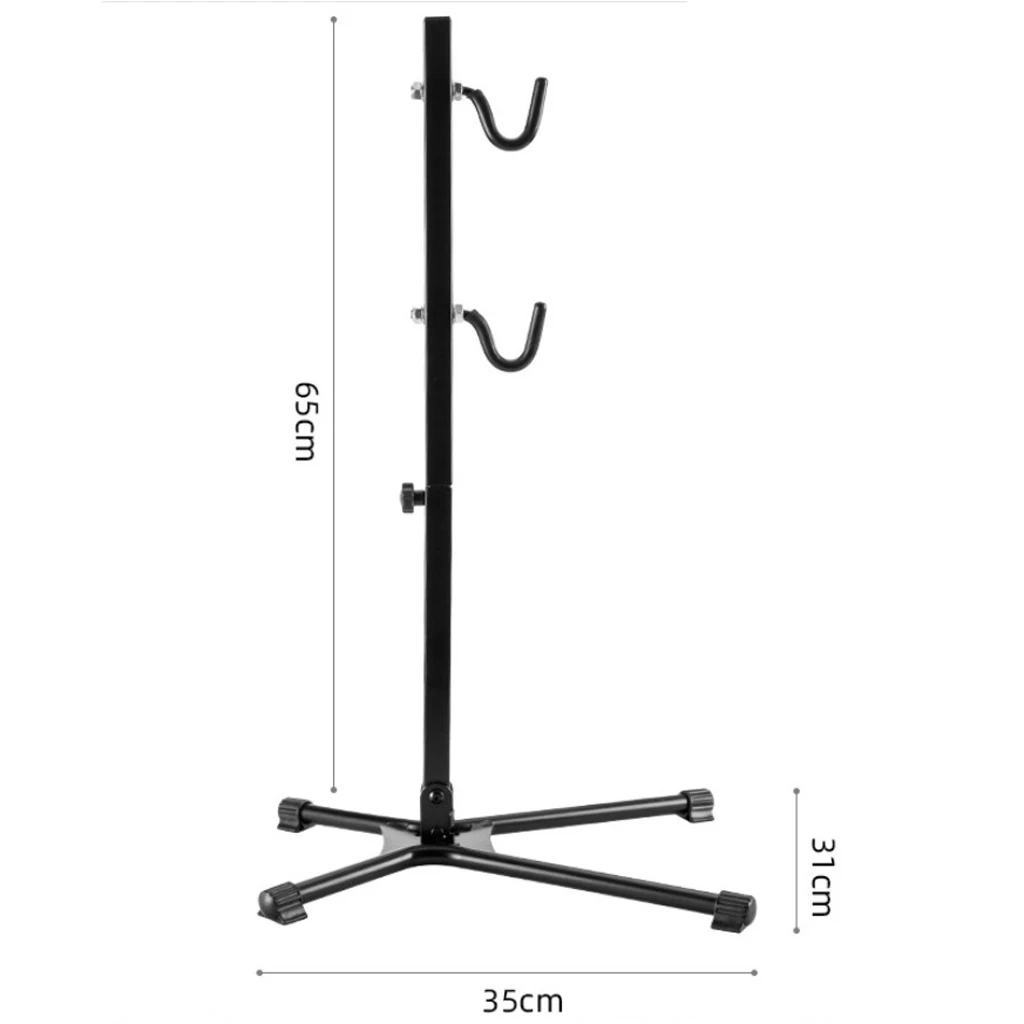 MTB Mountain Rode Bike Bicycle Kickstand - Adjustable & Easy Installation - Black