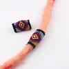 10Pcs/Lot mix fabric hair braid dread dreadlock beads rings tube approx 8-12mm hole 6