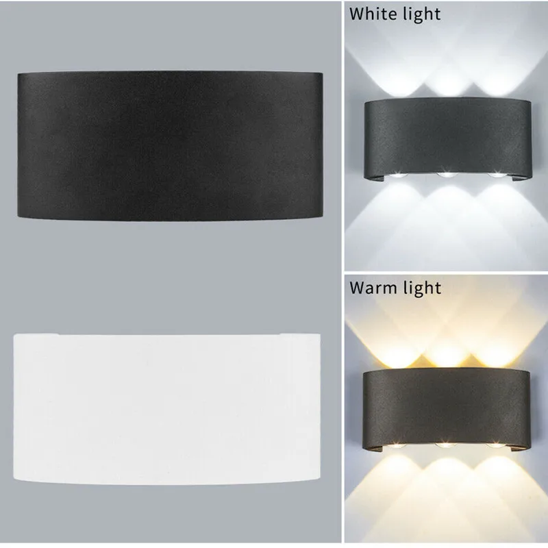 

2W 4W 6W 8W Led Aluminum Outdoor Indoor Up Down Led wall light For Home Stairs Bedroom Bedside Bathroom LED Garden Porch Light