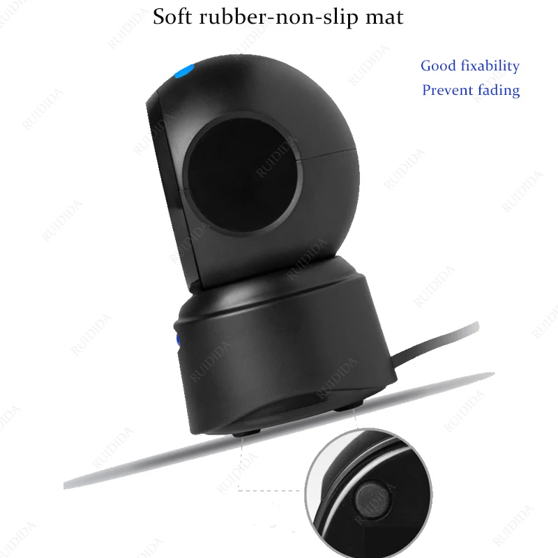 1D/2D Desktop Barcode Scanner Omnidirectional USB Wired Barcode Reader Platform Scanner Automatic Sensing Scanning for Store PDF