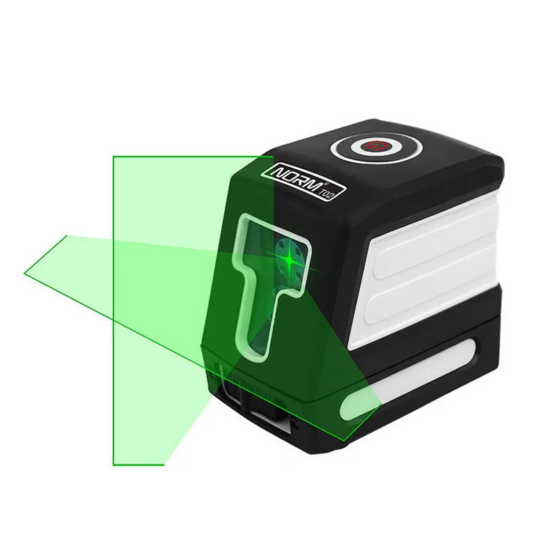 Перекрестный лазерный уровень Mini 2 перекрестный лазерный уровень линии самонивелирующийся режим мощный зеленый или красный лазерный уровень - Цвет: T01G