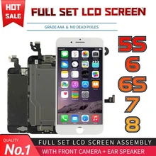 

New AAA Display for iPhone 5 5S 5SE 6 6S 7 8 Plus LCD Display Full Set Assembly Touch Screen Digitizer Replacement