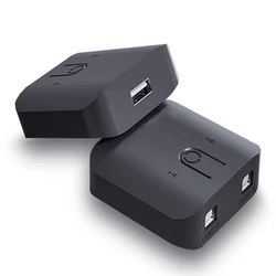 Sélecteur de boîte de commutation KVM 2x1, double USB en 1, partage. 0 pour moniteur, souris, clavier, ordinateur portable, PC 