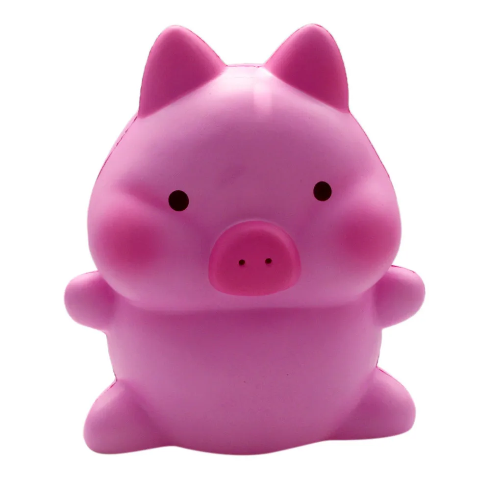 Очаровательные мягкии Kawaii Jumbo Pig медленно поднимающийся крем Ароматизированная игрушка для снятия стресса 0904