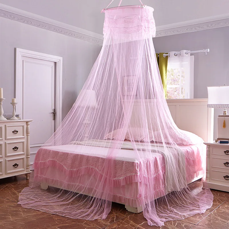 

Lace Netting Canopy Practical House Mosquito Net Bed Single Double King Midge Insect Fly Canopy Netting Hung Dome Mosquito Net