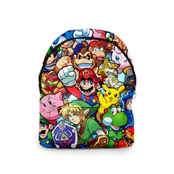 

Fashion Mochila Super Mario Backpack Kids Boys School Bags Children Girls Mario Travel Bag Backpack Children Escolares Infantis