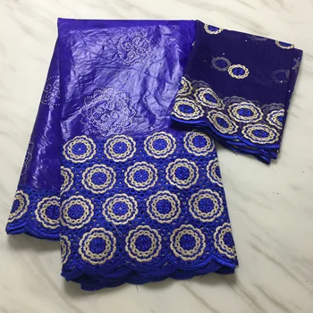 

Swiss voile lace in Switzerland high quality Nigerian African Bazin Riche Getzner fabric French Net Lace Fabric 5+2Yard/Lot B389