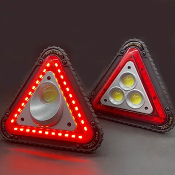 

30W 50W 3COB+33LED USB Outdoor Work Light 4 Modes Camping Emergency Lantern Warning Lamp Torch Floodlights Folding Portable